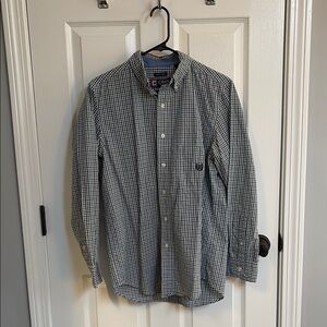 Chaps Men's Green/Blue/White Checkered Shirt